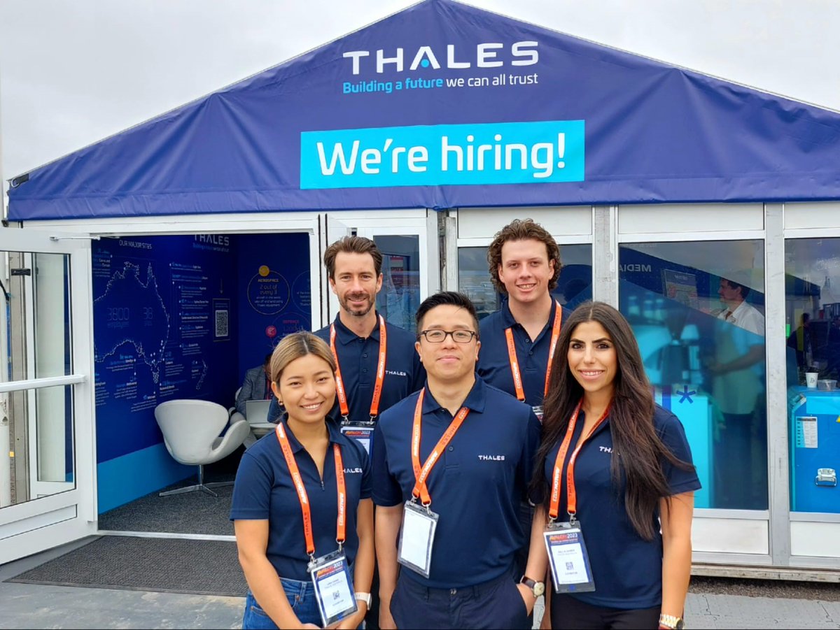ThalesAustralia's tweet image. Doors are open at #Avalon2023! Join us at the Thales Careers Hub to #SayHI to the careers team, have a coffee and see the #StrikeMaster