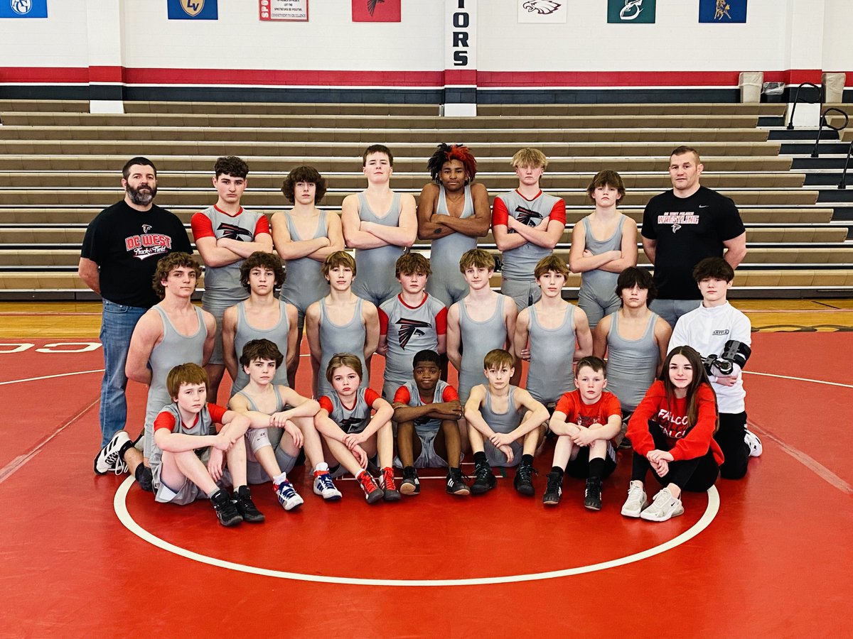 DC West MS Wrestling 2023! 🔴⚪️⚫️
#TheFalconWay #dcwestpride