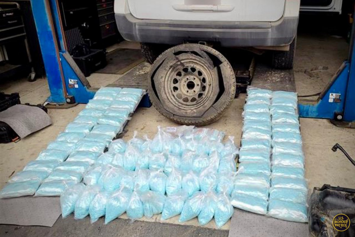 NEW: Border Patrol reports making an enormous fentanyl bust in SoCal - 232 lbs smuggled in a vehicle, enough lethal doses to kill 50 million people. BP sources tell me the bust took place during a traffic stop on a highway in San Clemente in Orange County, 75 miles inland from