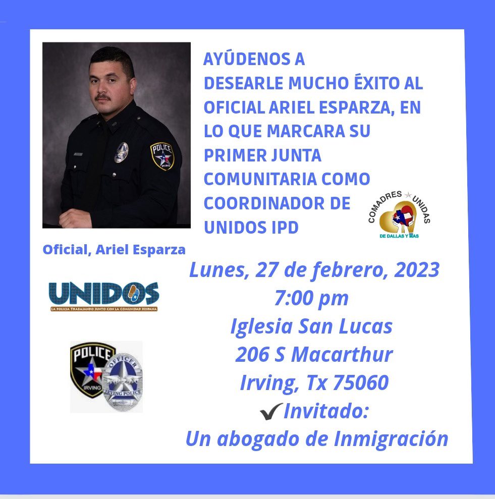 Dallas ISD PD UNIDOS tweet media