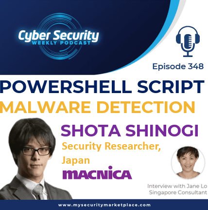 MSM_Marketplace's tweet photo. Cyber Security Weekly Podcast🎧 Episode 348 – PowerShell Script Malware Detection. We speak with Shota Shinogi, security researcher at Macnica. Listen Now! https://t.co/sBUxaJEUbG
#Podcast #malware #RedTeam #detection #antivirus #security_solutions #Cybersecurity #PowerShell https://t.co/PjYLGJso7B