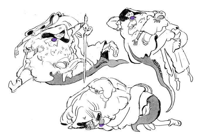 happy 1 year anniversary #ELDENRING 💙 here is a handful of some lesser-seen doodles 