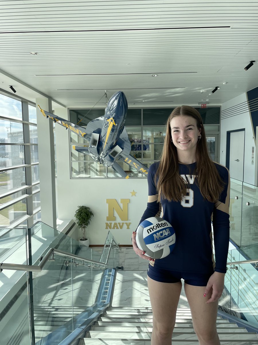 LSWVB's tweet photo. So incredibly proud of our Emerson! She verbally committed to play volleyball at The United States Naval Academy! 

We cannot wait to have one more year with you as a Silver Hawk and then watch you at the next level! 🏐💚

#GoHawks https://t.co/V6RRC31ZkG