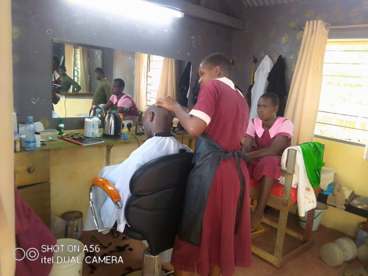 TOA_KENYA's tweet photo. TOA's founder, @BadiBuddy_Ke visited Kwale School for Mentally Challenged and got an executive shave from one of the girls studying there. #seemyability https://t.co/FNdDnDb1rr