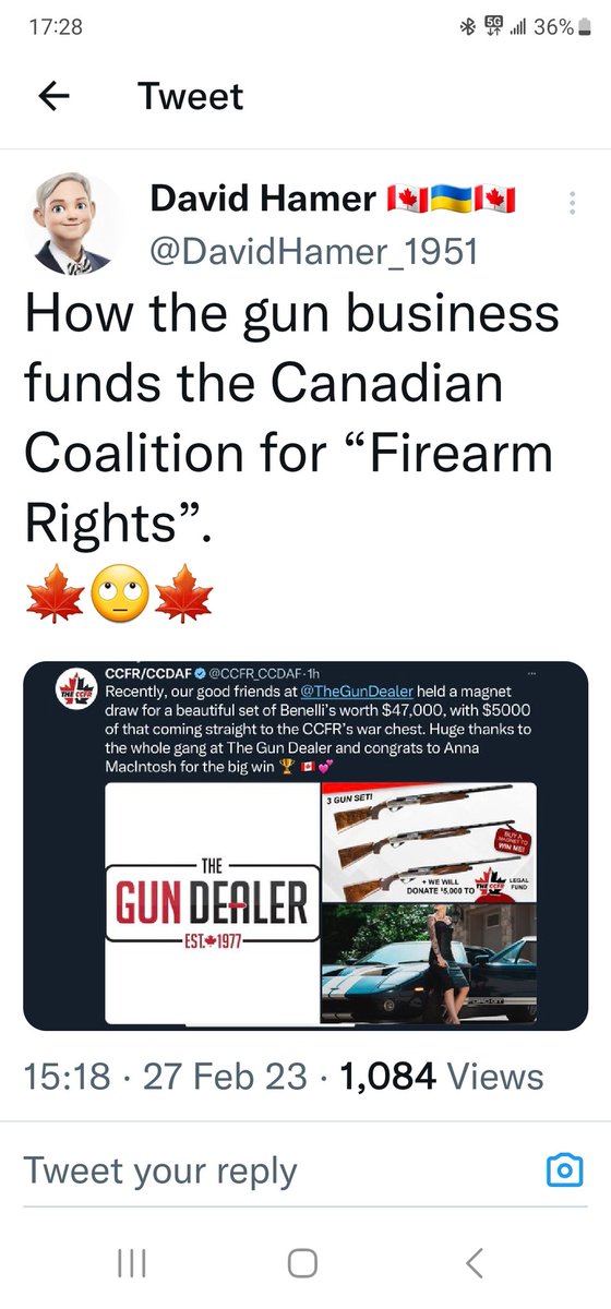 dacarter68's tweet photo. #DavidHamer
We all knew where the proceeds were going when we purchased a chance at these guns. Call it a donation.
Nothing nefarious. @TheGunDealer is where I purchased my beauty #Beretta PX4.
We know you don't like guns.
Thanks for the plug.
@CCFR_CCDAF https://t.co/CgDl03tsGK