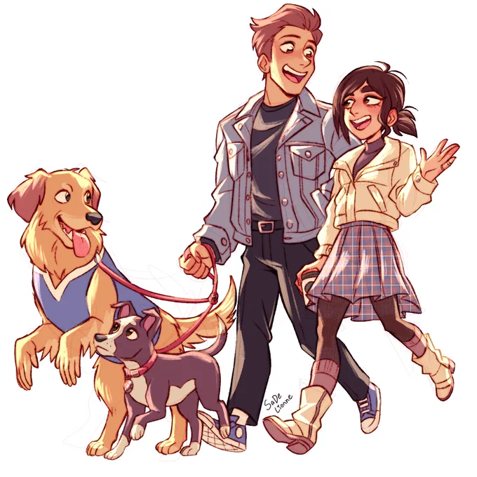 Little celebratory illustration to thank everyone who's been supporting me so far  thank you so much #breagan 