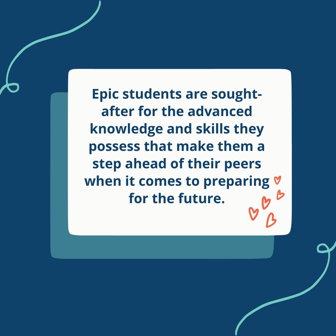 EpicCharter's tweet photo. Aspiration 1 - Our students are #futureready and in demand
#epiccomets #epicnation #motivationalmonday https://t.co/kRBvaXu3Ez