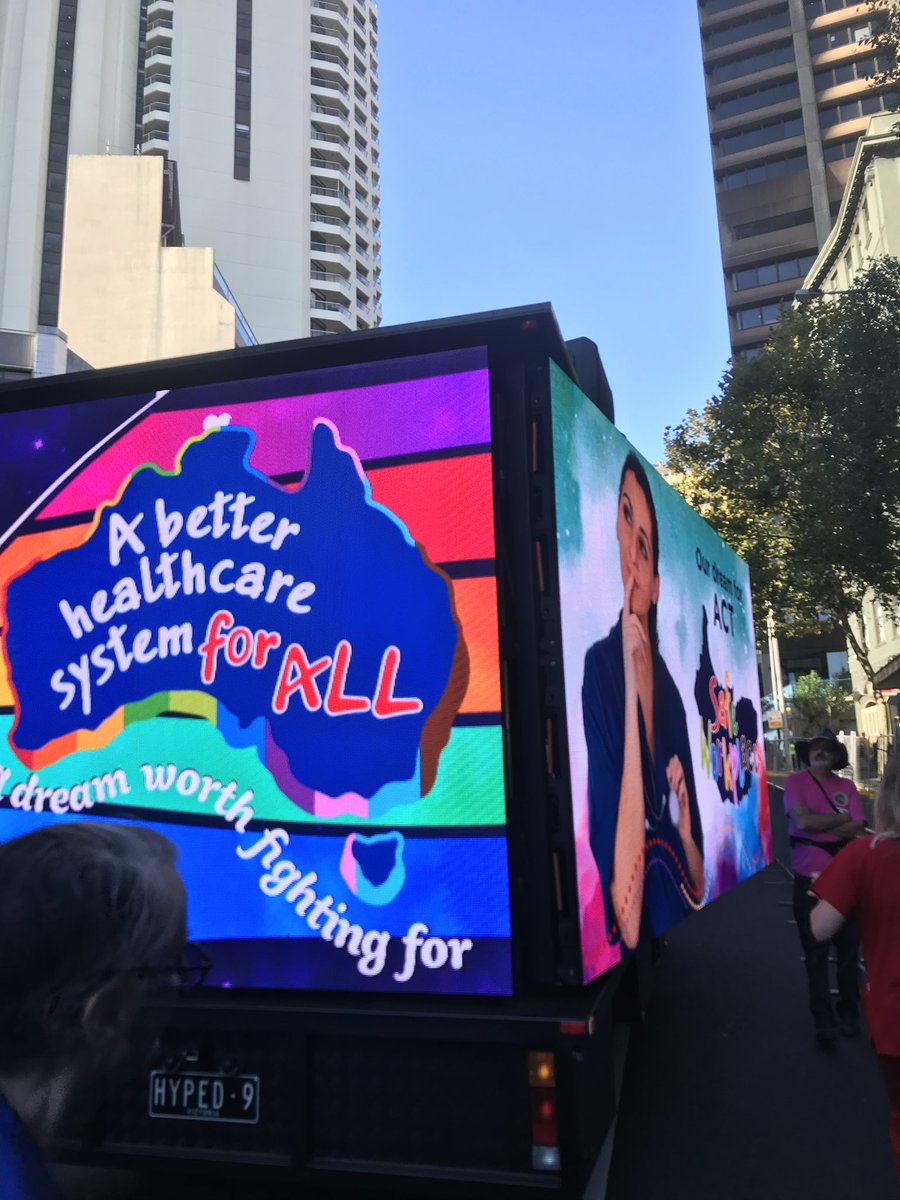 HypedMedia's tweet photo. We had several trucks at @sydneymardigras including this one for @nswnma ‘A better healthcare system for ALL. A dream worth fighting for. 🌈 #healthcare #worldpride #mardigras2023  #sydneymardigras #hypedmedia #sydneyav #ledscreen https://t.co/xr3enJiIGa