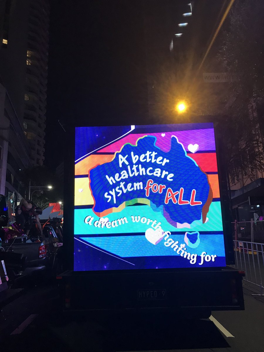 HypedMedia's tweet photo. We had several trucks at @sydneymardigras including this one for @nswnma ‘A better healthcare system for ALL. A dream worth fighting for. 🌈 #healthcare #worldpride #mardigras2023  #sydneymardigras #hypedmedia #sydneyav #ledscreen https://t.co/xr3enJiIGa