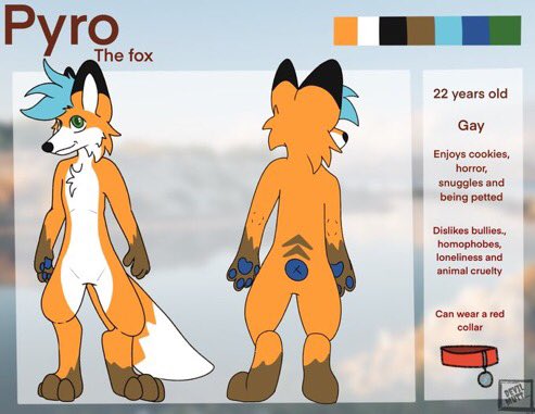 pyro_fox7's tweet image. Sooo I got a brand new ref sheet from @DevilMutt_ thank you so so much I love it :3 also please go give him a follow he definitely deserves it ^w^