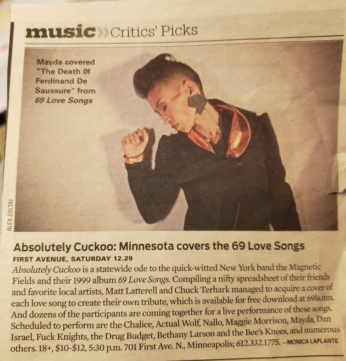 DanIsraelMusic's tweet photo. The only time I had the honor of sharing a bill with @lizzo (when she was in The Chalice) - along with @mayda &amp; @ActualWolf &amp; Bethany Larson and many other talented people, at @FirstAvenue (thanks to @cterhark &amp; Matt Latterell for putting it together), written by @LaPlantica https://t.co/cRq3V667mI
