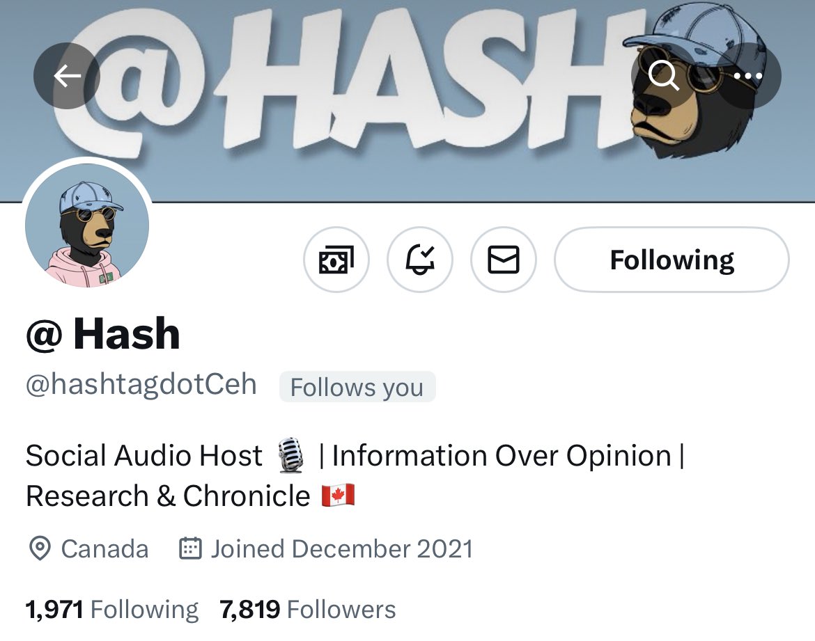 one of my closest friends in this space and one who is encouraging, knowledgeable, hard-working, kind and inclusive. 

be sure to follow this old g.o.a.t 😂 👇🏼 whose also one of the best #SpacesHost out there - w/ or w/o all hype no bite 😉 

<a href="/hashtagdotCeh/">Hash</a> 

#nftcommunity