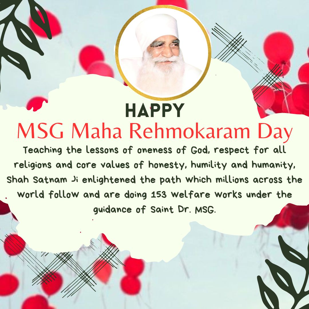 MandeepKaurIns9's tweet photo. A new dawn in spirituality, a new chapter of humanity,
On 28th February 1960, Shah Satnam Ji was coronated as the second spiritual master of Dera Sacha Sauda. With the immense love and kindness, Parm Pitaji ignited the flame of selfless love.  #MSGMahaRehmokaramDiwas https://t.co/ctgUkmatX9