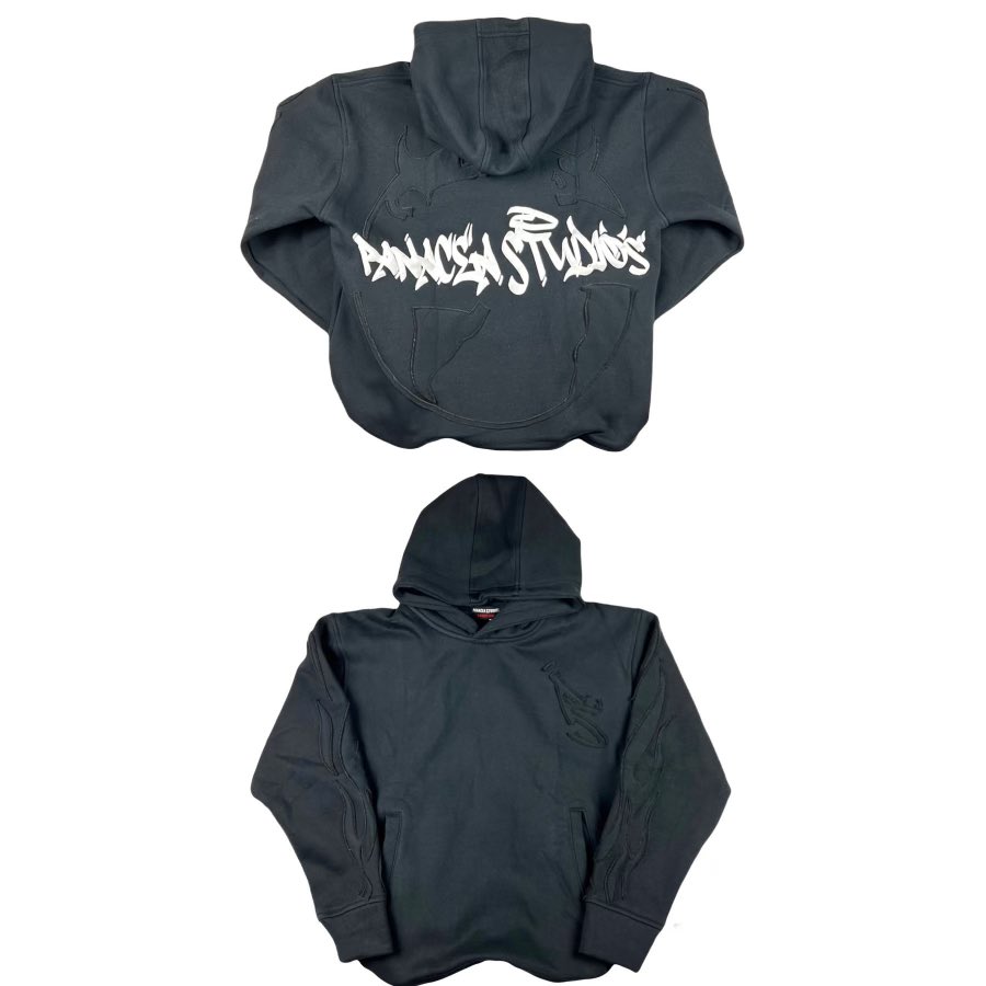 panacea_studios's tweet photo. BLACK Evil World Hoodie 🌍 
Available Friday, March 10th 7pm EST for Panacea Day (2 years) 
• Long Overdue for the return 
• 100% cut n sewn
•550gsm organic cotton 
•Adjustable boxy cropped fit
• Puffprint back 

$65 https://t.co/OmV6p9pyq7