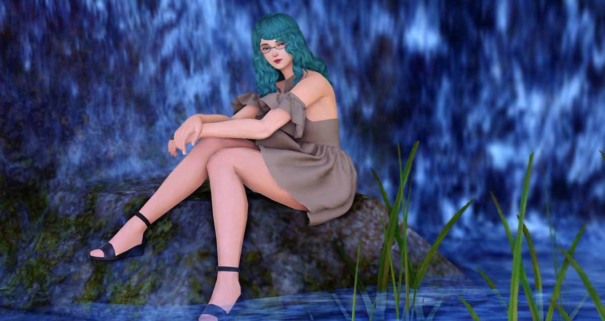 startearffxiv's tweet photo. my self wol enjoying themselves by a waterfall on this fine evening

#gposers #selfinsertwol https://t.co/diS2RXTvFj