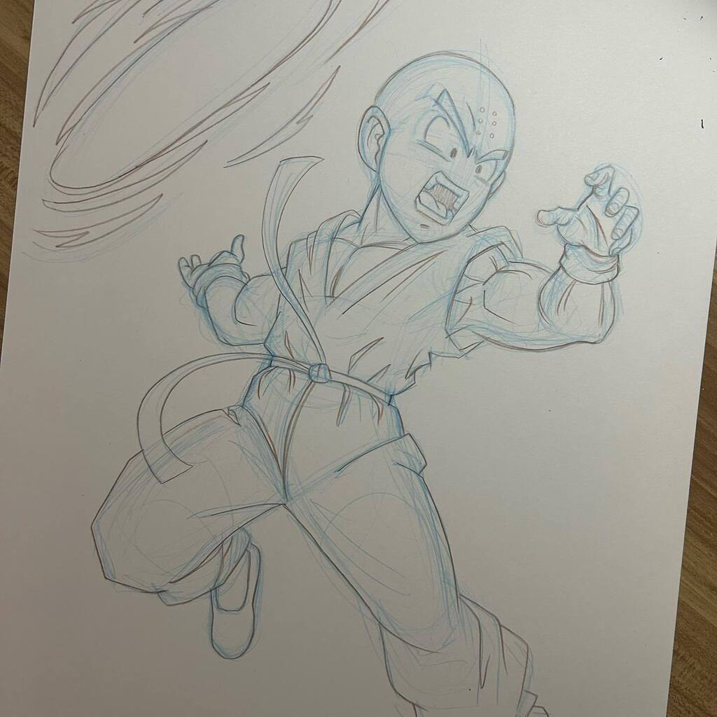 JoeCritelliJr's tweet photo. Krillin commission on 11x17 
….
#krillin #dragonball #dragonballz #anime #sketch #fanart #illustration #art #artist #draw #pencil #drawing #destuctodisc https://t.co/KBcEd3PGCK https://t.co/yOOZUIlQCp
