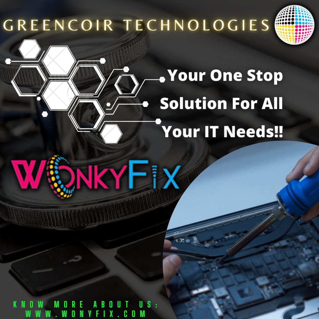 GreencoirT's tweet photo. Automotive repair done right! 

WonkyFix Powered by Greencoir-Technologies https://t.co/TzHWHi11aR 
One Stop Solution for all your IT needs 
https://t.co/cwBaP5ckKK 

#pcrepairservice
#Softwareinstallation
#Partsreplacement 
#Hardwareupgradation 
#Troubleshooting 
#Virusremoval https://t.co/lcv1yTDn7C