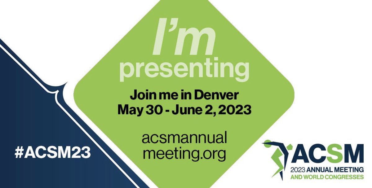 Excited to present our research on the association among primary clinical profiles &amp; prolonged recovery after sport related #concussion AND initial findings from year 1 of our <a href="/PCORI/">The Patient-Centered Outcomes Research Institute</a> engagement award at <a href="/ACSMNews/">American College of Sports Medicine</a> with <a href="/andersonm204/">Morgan Anderson</a>!