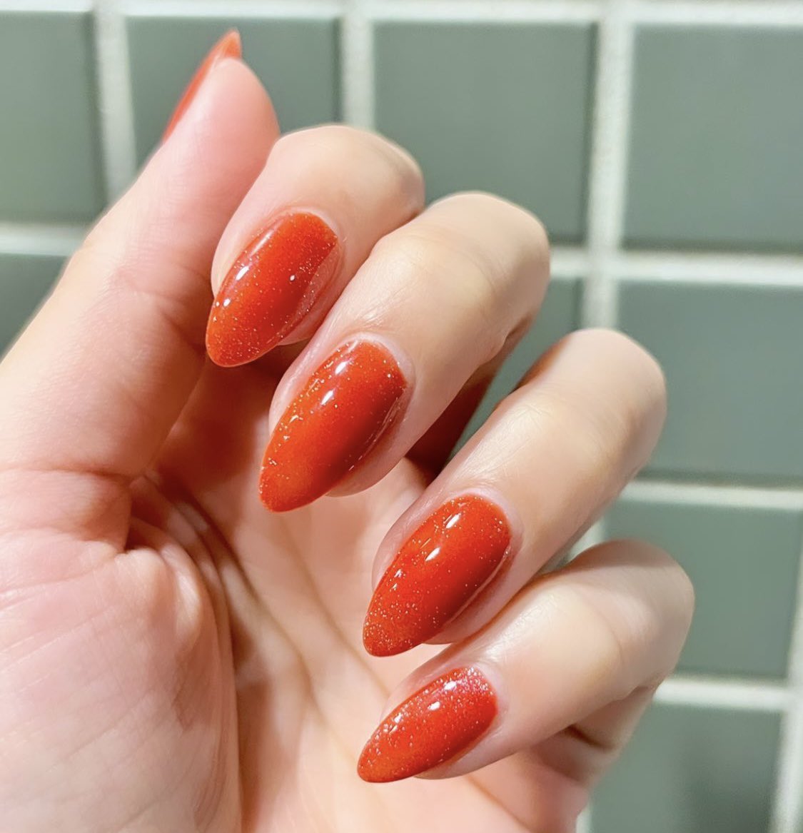 HOMEI_nail's tweet photo. いつかの、塗って1週間以上経過したMy Nail💅

剥がれやすいという方
ぜひアトリエでご相談ください。
長持ちさせるコツお伝えいたします💅✨
https://t.co/LVQlzIFF6x

今日と明日アトリエでお待ちしております😊

京橋アトリエ　ゆりり

#ウィークリージェル #WG21 #NE134
#マグネットトップジェル https://t.co/UBLPG4Jley