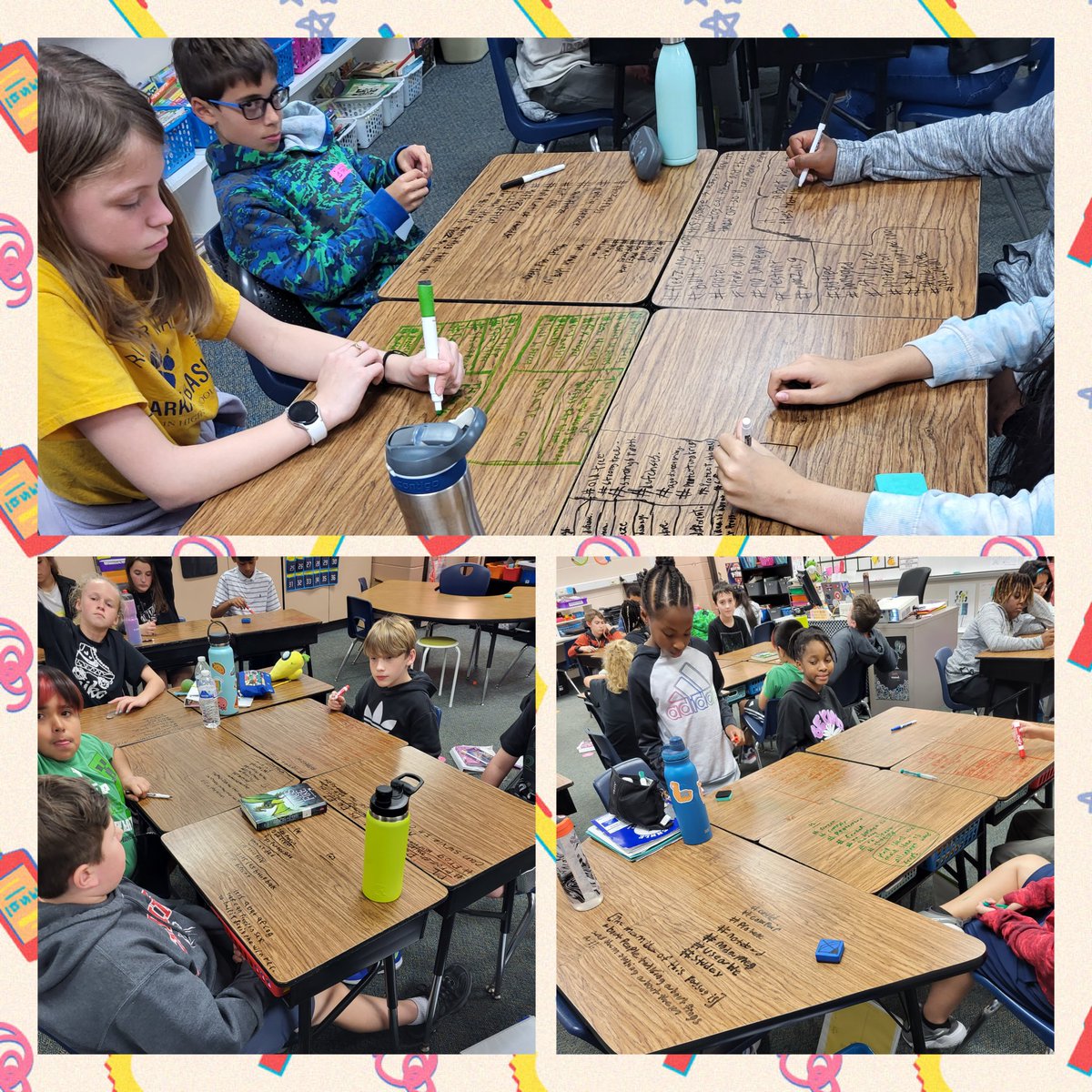 Keeping my 5th graders engaged! They love writing on their desks while they learn. #pairedpassages #strategies <a href="/KuehnleKISD/">Kuehnle Elementary</a> <a href="/KleinISD/">Klein ISD</a>