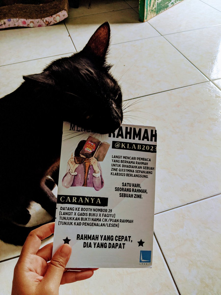 LangitOfficial's tweet image. Dukacita dimaklumkan, tiada Rahmah yang muncul di #KLAB2023 😔.

Kembalikan nama Rahmah semula.