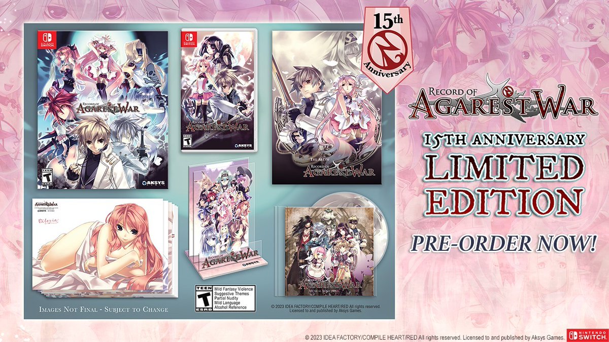 aksysgames's tweet image. War darkened the skies of Agarest. Not a simple war between mortals, easily ended by divine intervention, but a war that split the gods themselves.

Record of Agarest War-15th Anniversary Edition is available March 9th, 2023 for @NintendoSwitch!

bit.ly/AksysPreOrder