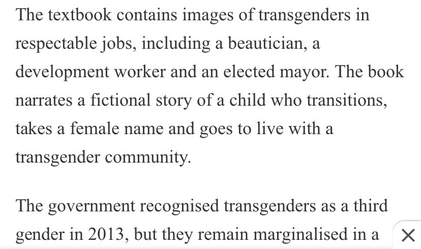 So this is neat. Looking past the “transgenders,” and at being portrayed as people just doing things. Trans people are your beauticians, mayors, teachers, etc. #transnews