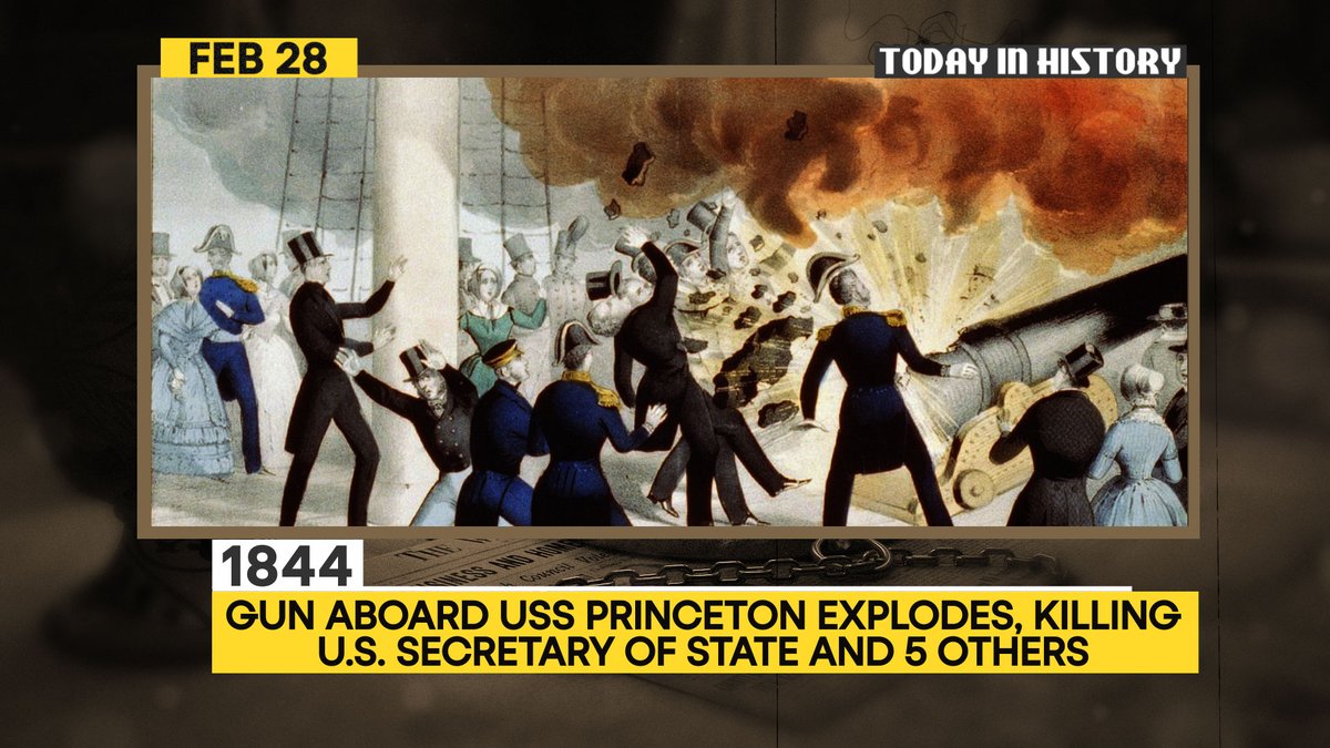 WION on Twitter "TodayInHistory 1844 Gun aboard USS Princeton