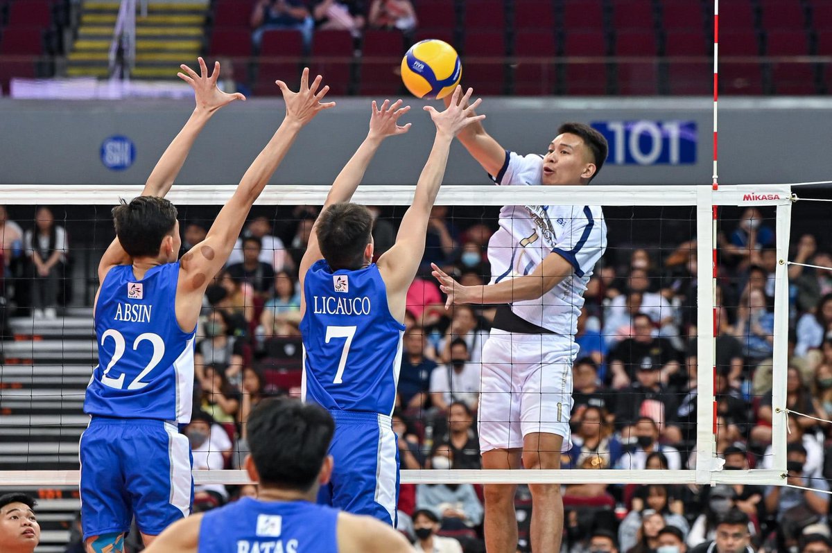 volleytrails's tweet photo. The men's volleyball tournament in the UAAP has been impressive, but the lack of coverage and media hype is unfair to the players and deprives fans of exciting moments.  Despite the superb plays and outstanding …(1/2) 🇵🇭🏐

#UAAPSeason85 #UAAPVolleyball #volleyball 
📸 UAAP https://t.co/Z1ZyIHJ1YK