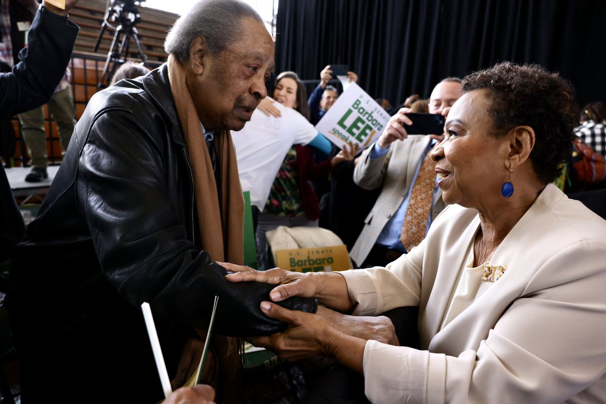 Such an honor to have Clarence Jones — lawyer, speechwriter and close friend of Martin Luther King Jr. — with us on Saturday. At 92 years old, Clarence is using his time to support our campaign and the fight to bring more diverse representation to the U.S. Senate. Thank you,