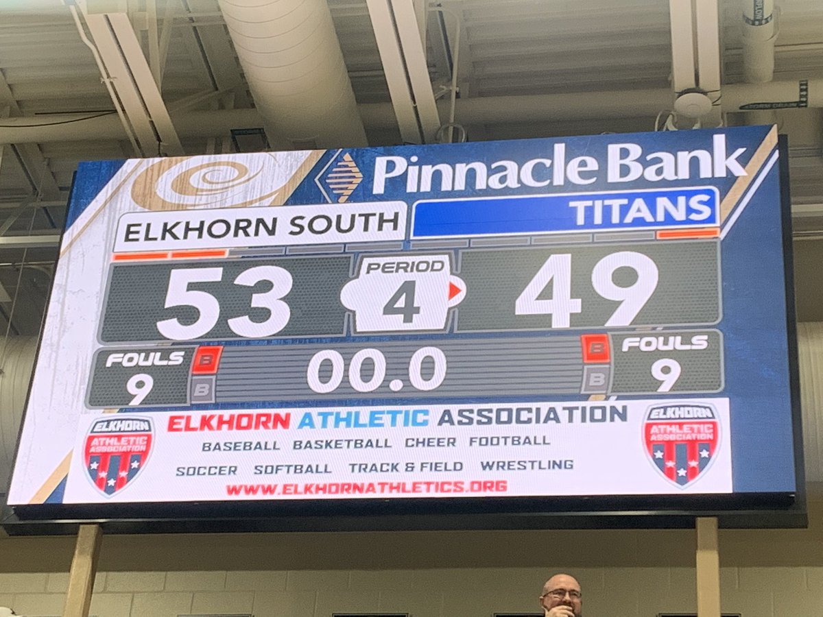 ROrtmeier's tweet photo. Congrats to Coach Zumbrennen as Storm boys punch their ticket tonight with the win in a battle tonight over Papio South 53-49!  Great effort tonight fellas!  Heading to the Bank!  #rollstorm @eshsstormbball https://t.co/DCTwq2uKF1