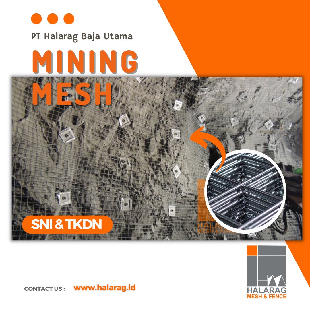 HalaragPt's tweet photo. Mining Mesh / Wiremesh Tambang
Bahan baku untuk wiremesh tambang / mining mesh ini menggunakan kawat karbon rendah tanpa / dengan lapis galvanis.
Website :
https://t.co/wcluOu4IV4
https://t.co/etzTpfXIYu
https://t.co/LyRTpMDrpe
#wiremeshtambang #mining #halarag https://t.co/AWzdKQRKBE