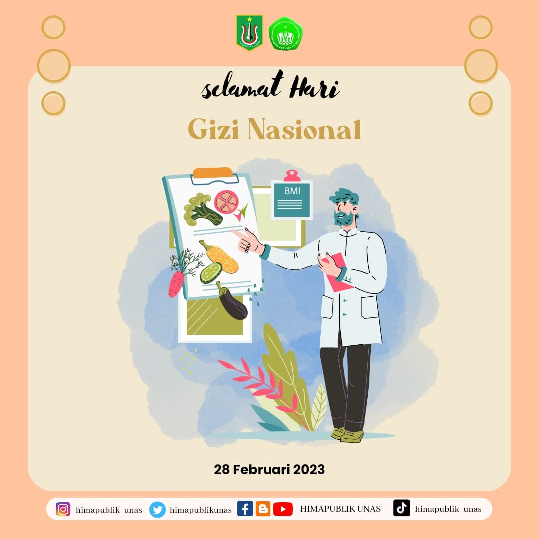 [28 Februari 2023]

Selamat Hari Gizi Nasional

Hidup sehat itu wajib, maka sadari pentingnya kesehatan dengan konsumsi makanan bergizi. Semangat untuk selalu sehat! 

#himapublik
#gopublic
#selamatharigizinasional