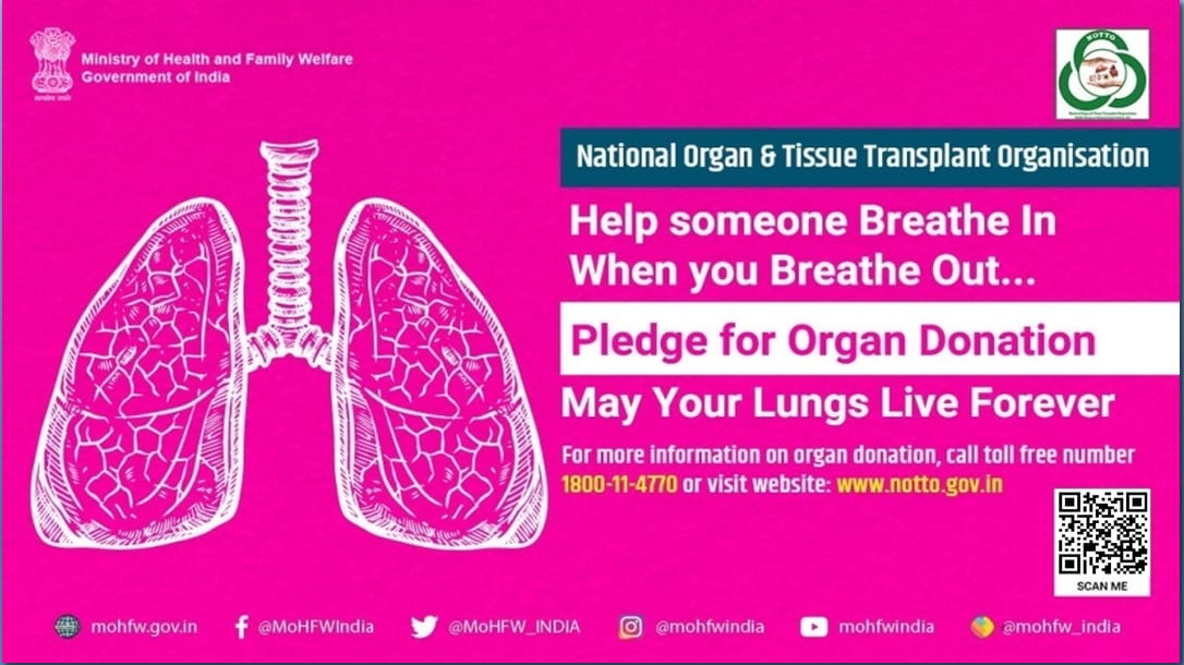 Organ Donation is the way to continue to live forever. Pledge organ donation today 
#OrganDonation 
#SwasthaBharat
#AmritMahotsav