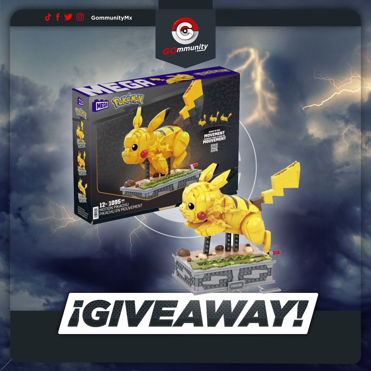 GommunityMx's tweet photo. 🚨#PokémonDay #GIVEAWAY 🚨

🇲🇽Para ganar a Pikachu de Mega debes de seguir los siguientes pasos: 
➡️Like, Comparte &amp; Etiqueta entrenadores, Puedes comentar varias veces, si no nos siguen, no cuenta
➡️Extra: seguirnos en IG,Fb &amp; Tiktok

⚠️Gracias @mattel por el Apoyo⚠️ https://t.co/tnHWtCVGsQ