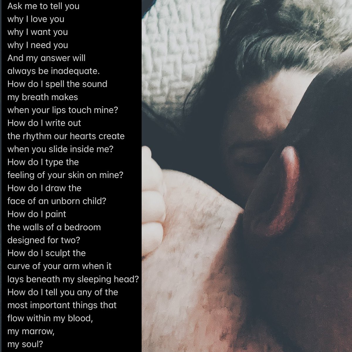 kiareadsnwrites's tweet photo. I wrote a thing. Let me know what you think! #poetsoftwitter #poetrycommunity #promptedpoetry #askmeto #intimatepoetry #poem #poetry #amwriting https://t.co/Ppx0uyS7i7