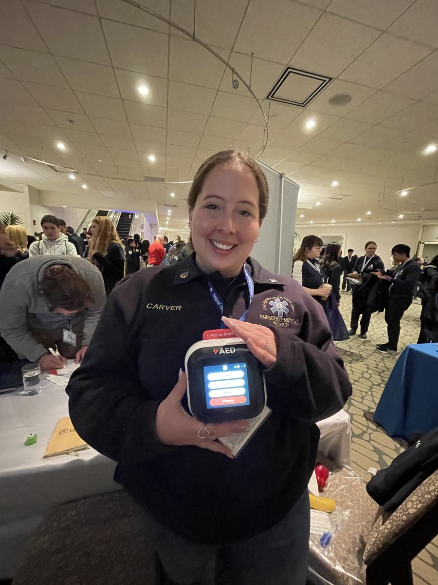 AviveSolutions's tweet photo. Sharing our next-gen AED with the next-gen!
Had an awesome time at @NCEMSF last weekend in Boston. Always a pleasure to speak with the collegiate EMS community.
Thank you to everyone who showed their support ❤️⚡️ #EMS #NCEMSF #college #AEDs #nextgeneration #TechForGood https://t.co/Pa0n6Fks1d