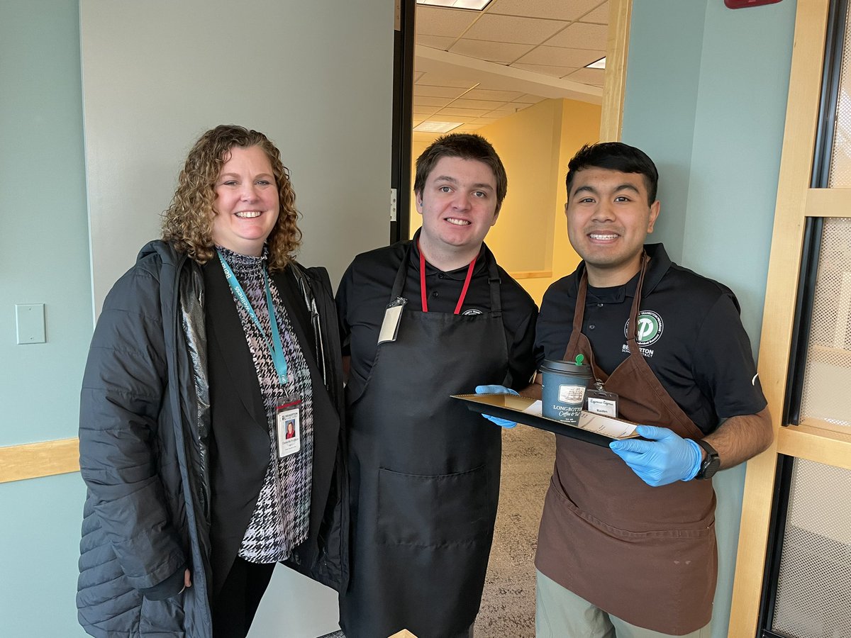 In 2017 I helped facilitate the creation of a coffee cart at the @BeavertonSD district office. I’m so grateful the work experience is still going strong and I got a personal delivery today from these adult students. #bestpartofmyday #futurebaristas #cte