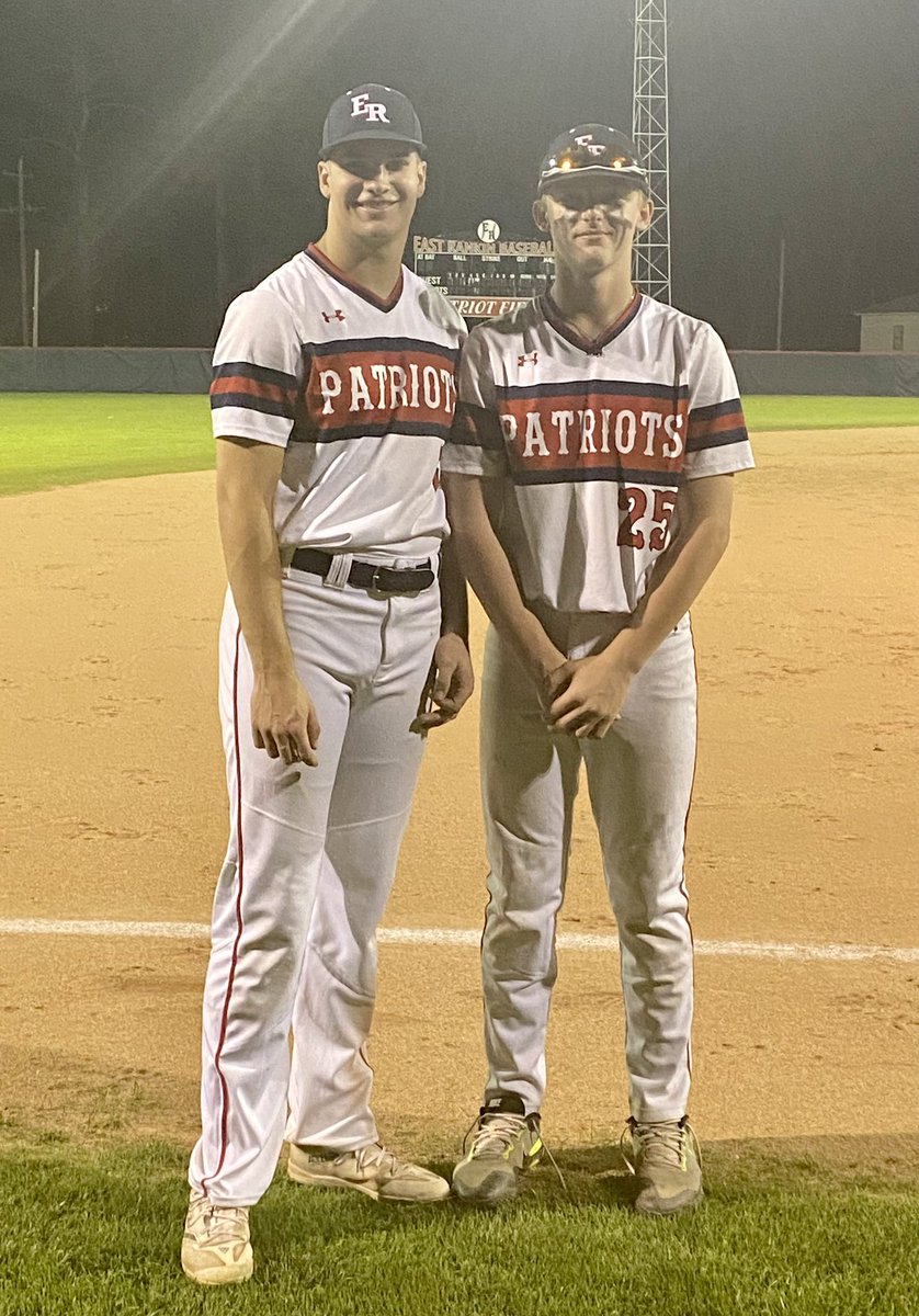 East Rankin Athletics (@eastrankinath) on Twitter photo ⚾️ PATRIOTS WIN THEIR 3RD STRAIGHT GAME ⚾️ 
🔴 East Rankin   13
      Sylva-Bay       3
🔵 Dylan Wesson walked it off with his 3rd HR of the season & Brayden Ingram pitched an absolute gem‼️ ⚾️ PATRIOTS WIN THEIR 3RD STRAIGHT GAME ⚾️ 
🔴 East Rankin   13
      Sylva-Bay       3
🔵 Dylan Wesson walked it off with his 3rd HR of the season & Brayden Ingram pitched an absolute gem‼️