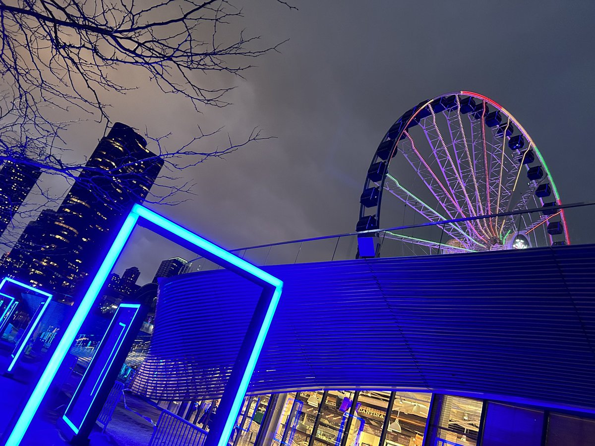 We did it! From wednesday at @NavyPier you can enjoy #SOLSTICE! Its changing lights mingle with those of the #Chicago skyline and the evocative sounds will take you to an unforgettable place. A fascinating artwork by @IregularStudio, made by #JackWorld. #artinstallation