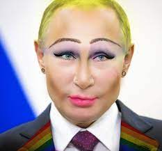 Putinbalddwarf's tweet photo. #putinisabalddwarf #gayputin #putinmakeup #homosexualputin #putinishomosexual https://t.co/8asGLTcdqP