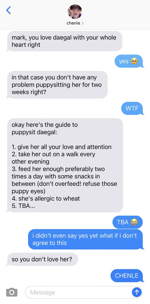 billionhae's tweet photo. markhyuck two-shot social media au

where mark has to puppysit daegal for two weeks when chenle is away, and haechan is some random guy who was roped into helping mark to co-parent her. https://t.co/XtemFaxDch