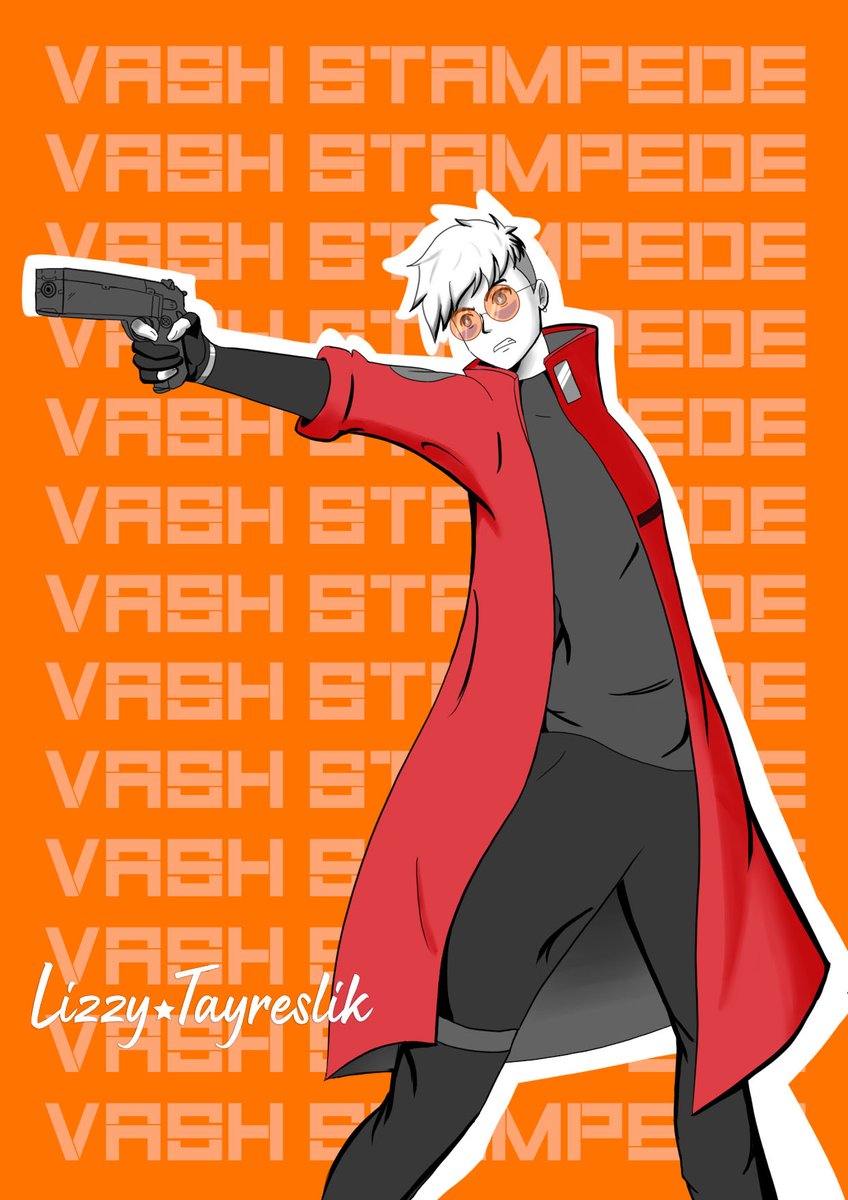 LizzyTayreslik's tweet photo. #Vash #VashStampede #Trigun #TRIGUNSTAMPEDE #trigunfanart #fanart #anime #hashtag https://t.co/rzrxVfncV6