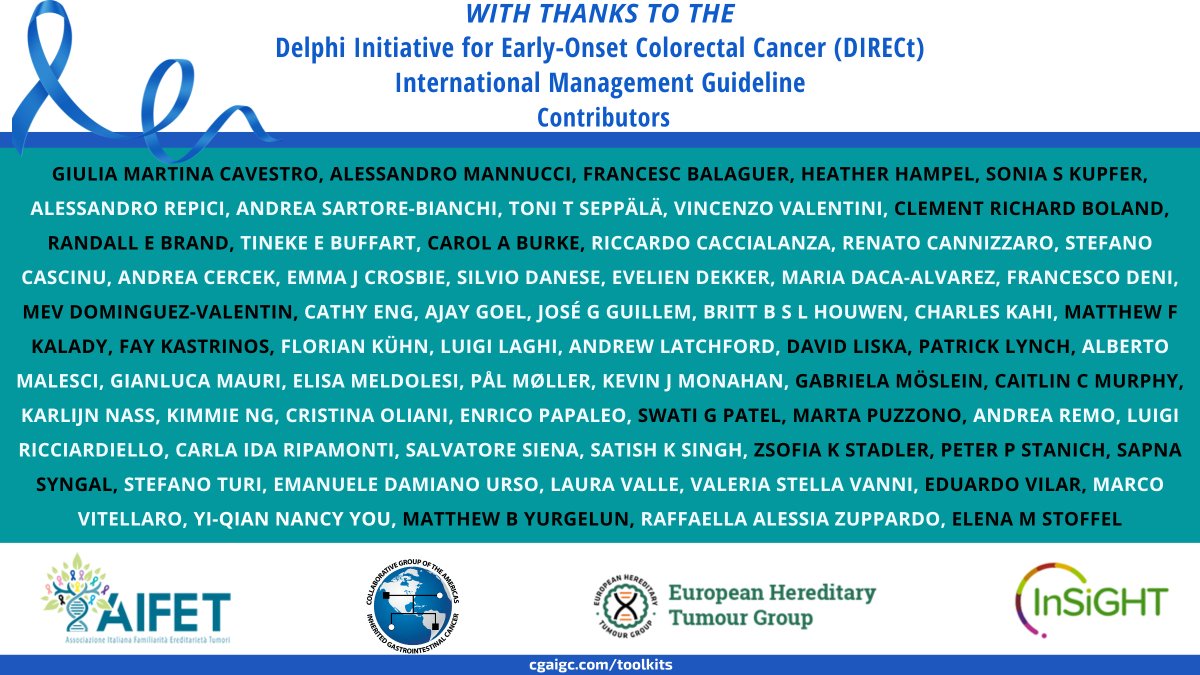 CGA-IGC (@cgaigc) on Twitter photo Huge need to ⏫awareness for #eoCRC & we urge you to use the <a href="/FightCRC/">Fight Colorectal Cancer</a> resources.
🙏to the #DIRECt group w/ members from #CGAIGC, <a href="/EHTGtweets/">EHTGtweets</a> <a href="/insightmeeting/">InSiGHT</a> & Associazione AIFET who🤝to release the #eoCRC int'l management📜 tinyurl.com/mwckuf2b
#HereditaryGICancer Huge need to ⏫awareness for #eoCRC & we urge you to use the <a href="/FightCRC/">Fight Colorectal Cancer</a> resources.
🙏to the #DIRECt group w/ members from #CGAIGC, <a href="/EHTGtweets/">EHTGtweets</a> <a href="/insightmeeting/">InSiGHT</a> & Associazione AIFET who🤝to release the #eoCRC int'l management📜 tinyurl.com/mwckuf2b
#HereditaryGICancer