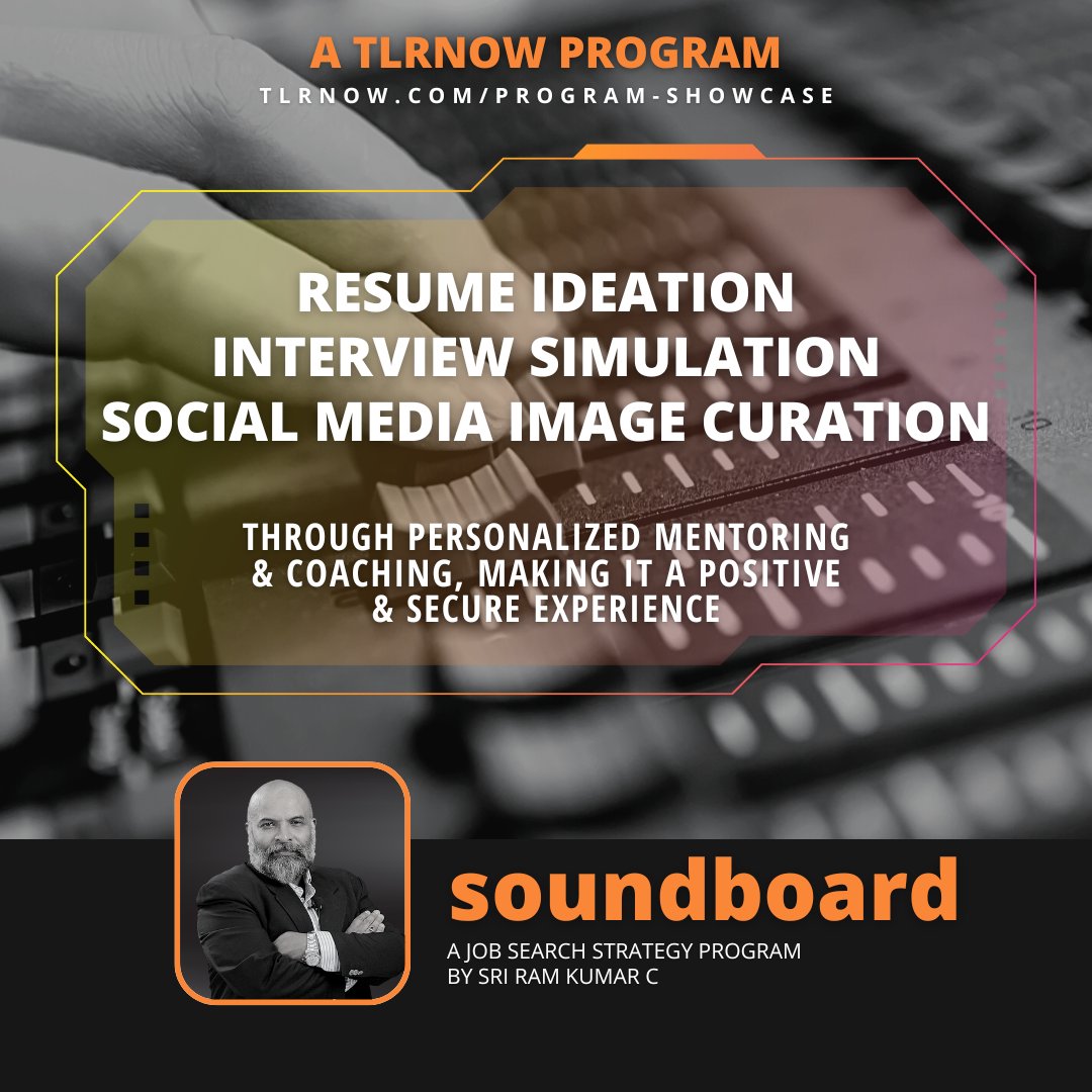 TLR_NOW's tweet photo. Attention all aspiring leaders! Looking to take your career to the next level? Look no further than SoundBoard - by Sri Ram Kumar C the top-tier professional development program designed for ambitious leaders like you. 
https://t.co/nntbCscCve
#tlrnow #coaching #training #Leaders https://t.co/MsMPd2jzAD