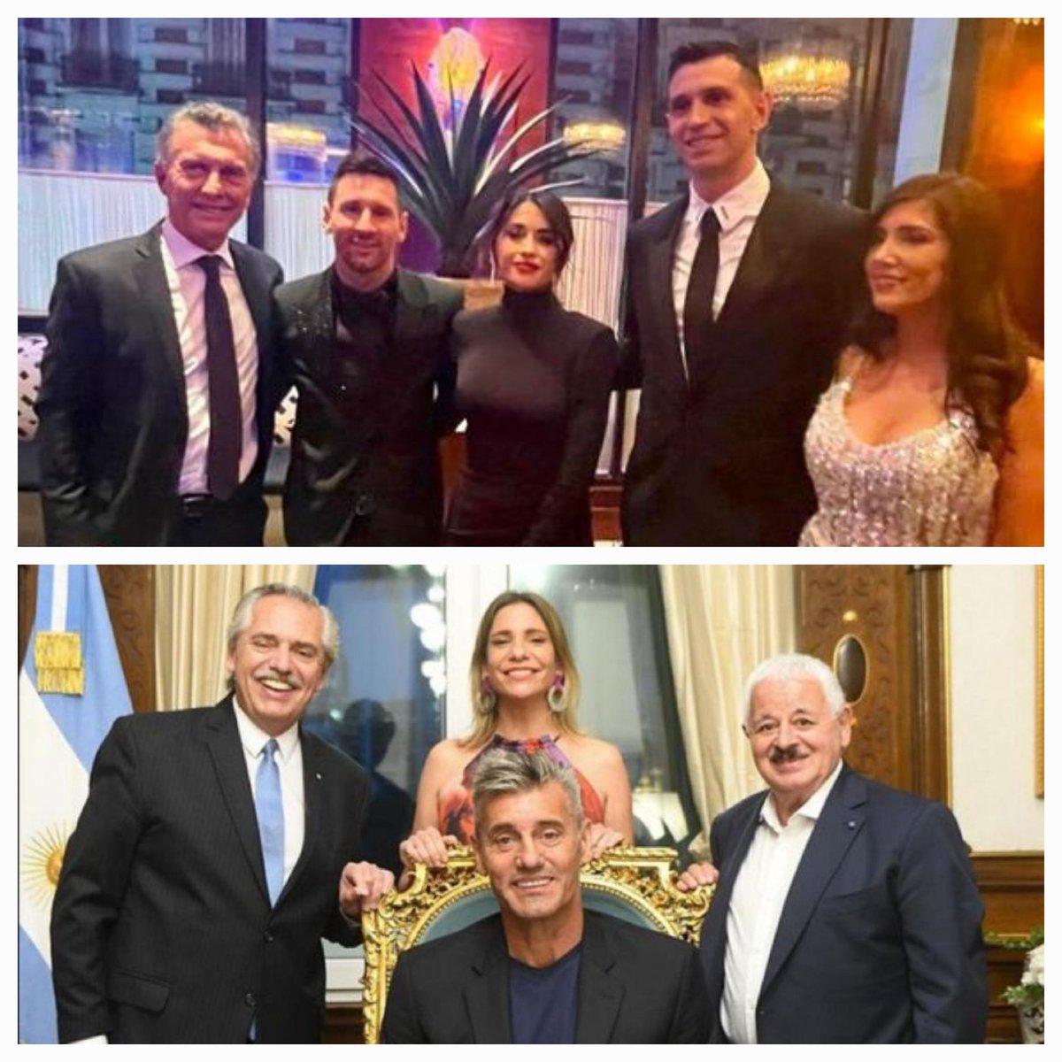 Beto sos decadente 
Un Sr ex presidente y un 4 de copas titere sentado en el sillon de rivadavia