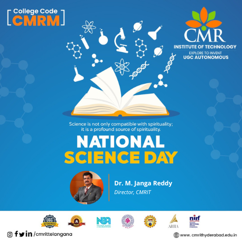 CMRITTelangana's tweet image. Science is not only compatible with spirituality it is a profound source of spirituality🥳 🤩 

#cmrit #nationalscienceday #cmrinstituteoftechnology #nationalscienceday2023