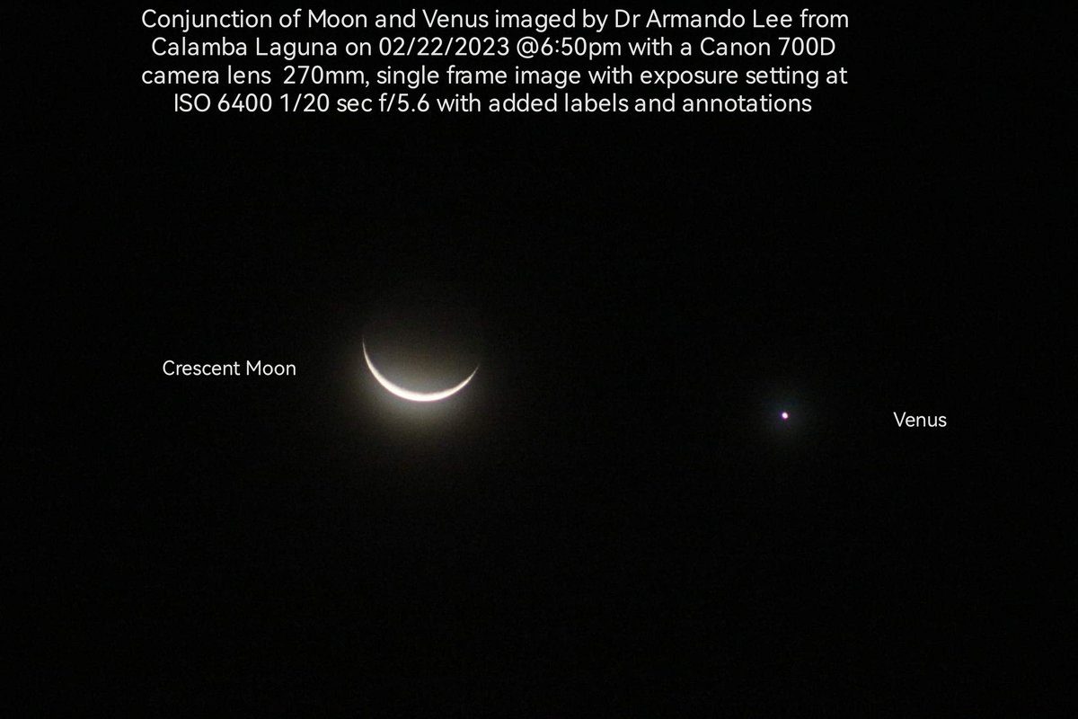 astrocamp_ph's tweet photo. Late Twit#2: #Conjunction of #Moon and #Venus https://t.co/7Jz1HIEO0l