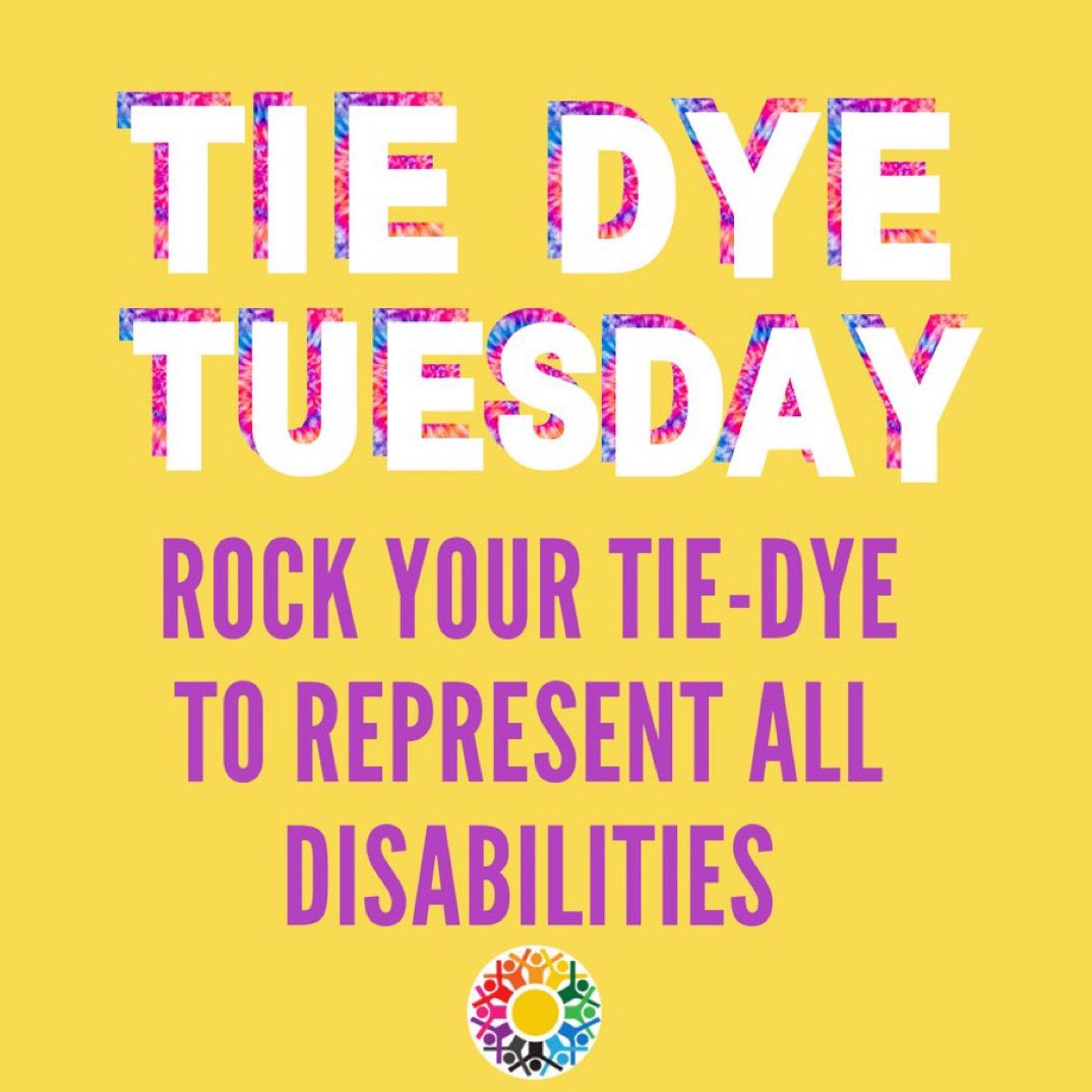 spolympicsHHS's tweet photo. Represent ALL disabilities by rockin’ your tie dye tmr!! @hjswildcat @SLSDmcbee @acceptance_week @SOOhio https://t.co/sg4rqzomz4