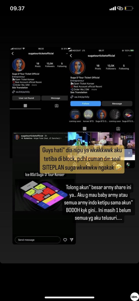 indomyfess's tweet photo. Hati2 yaa my. Dia udh share seatplan sama harga tiket. Pdahal belum ada info resmi dri promotor maupun wv -idm https://t.co/TiRQVyjtK5